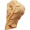 Ekena Millwork 3 3/4"W x 3 1/4"D x 6"H Large Acanthus Leaf Block Corbel, Red Oak CORW04X03X06BARO - alternate 1
